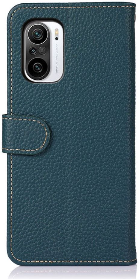 Xiaomi Poco F3 / Mi 11i Hoesje Wallet Book Case Echt Leer Groen afbeelding 6