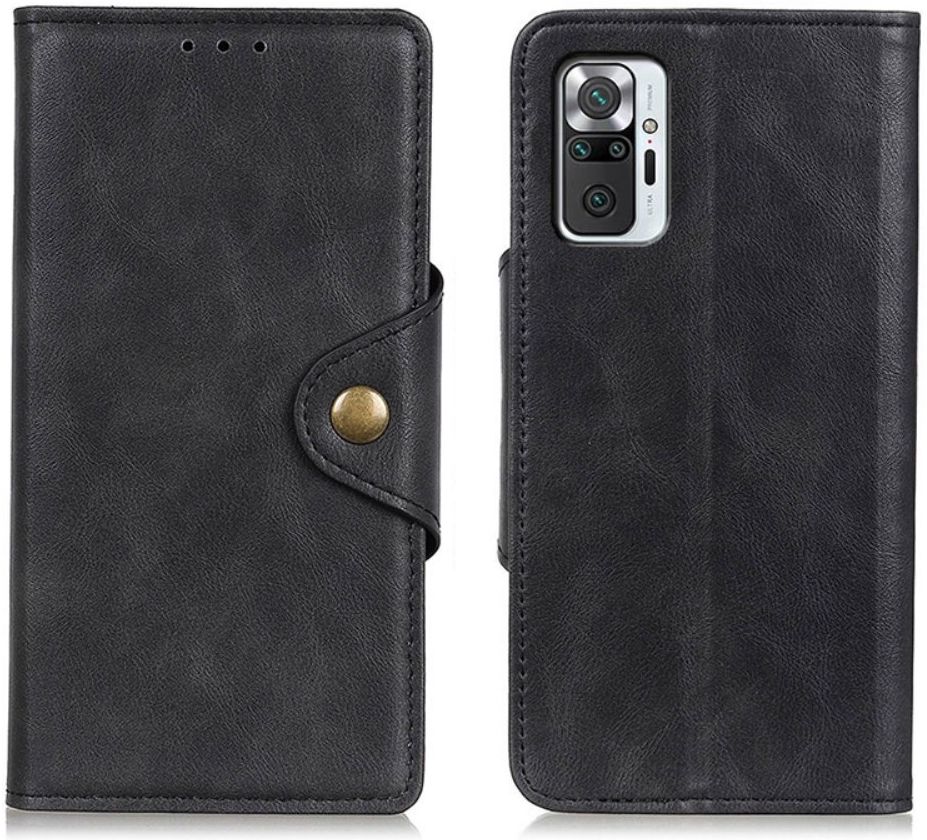 Xiaomi Redmi Note 10 Pro Hoesje Wallet Book Case Kunstleer Zwart afbeelding 3