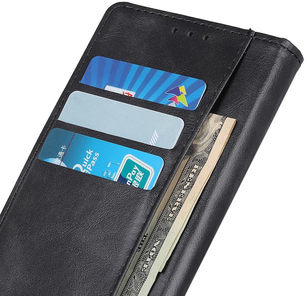 Xiaomi Redmi Note 10 Pro Hoesje Wallet Book Case Kunstleer Zwart afbeelding 4