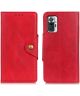 Xiaomi Redmi Note 10 Pro Hoesje Wallet Book Case Kunstleer Rood