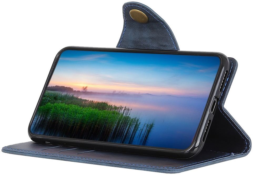 Xiaomi Redmi Note 10 Pro Hoesje Wallet Book Case Kunstleer Blauw afbeelding 6