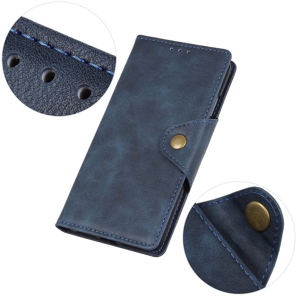 Xiaomi Redmi Note 10 Pro Hoesje Wallet Book Case Kunstleer Blauw afbeelding 7