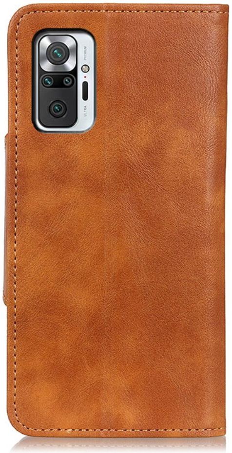 Xiaomi Redmi Note 10 Pro Hoesje Wallet Book Case Kunstleer Bruin afbeelding 5