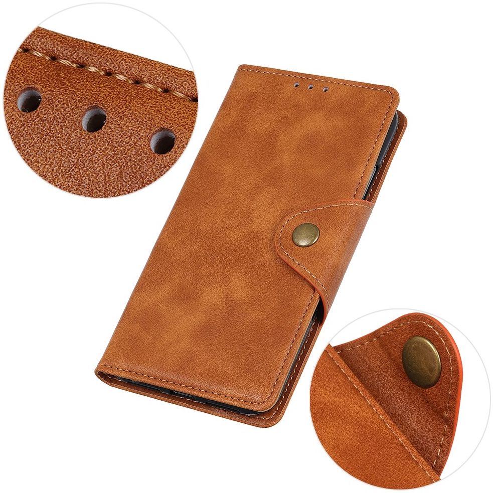 Xiaomi Redmi Note 10 Pro Hoesje Wallet Book Case Kunstleer Bruin afbeelding 8