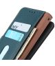 Xiaomi Redmi Note 10 Pro Hoesje Portemonnee Book Case Echt Leer Groen