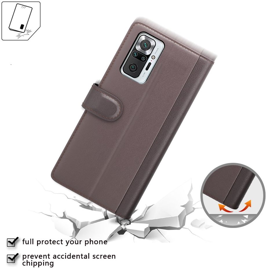 Xiaomi Redmi Note 10 Pro Hoesje Wallet Book Case Echt Leer Zwart afbeelding 3