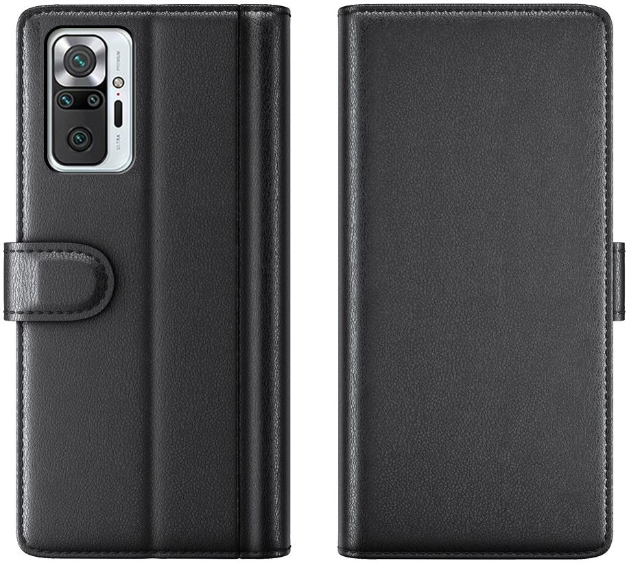Xiaomi Redmi Note 10 Pro Hoesje Wallet Book Case Echt Leer Zwart afbeelding 6