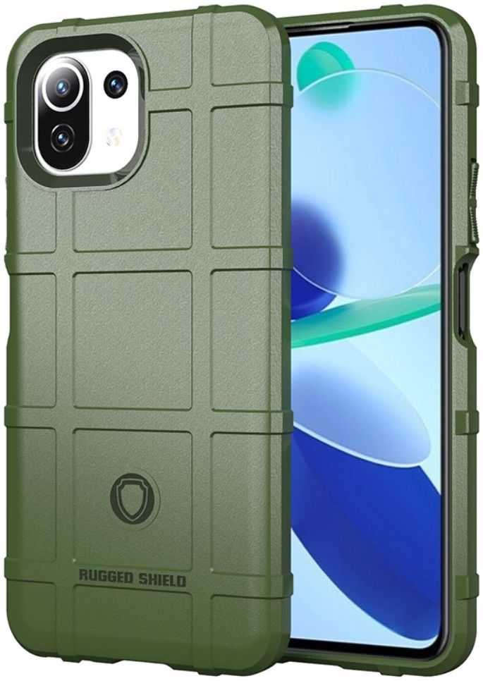 Xiaomi Mi 11 Lite 5G Hoesje Rugged Shield Back Cover Groen afbeelding 1
