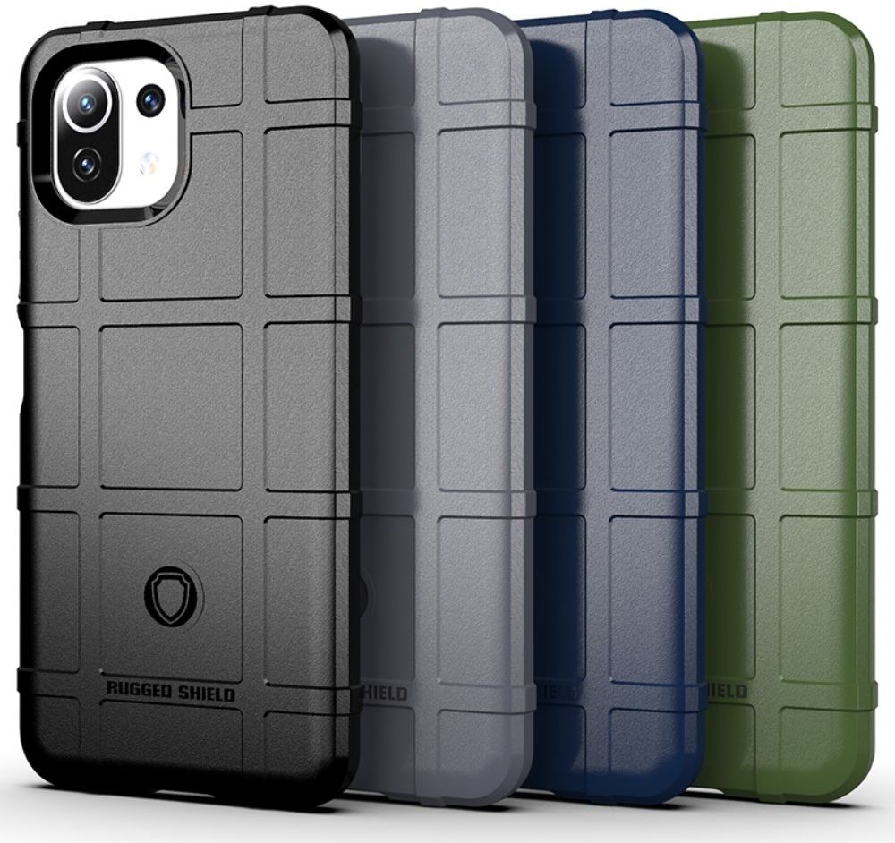 Xiaomi Mi 11 Lite 5G Hoesje Rugged Shield Back Cover Groen afbeelding 2