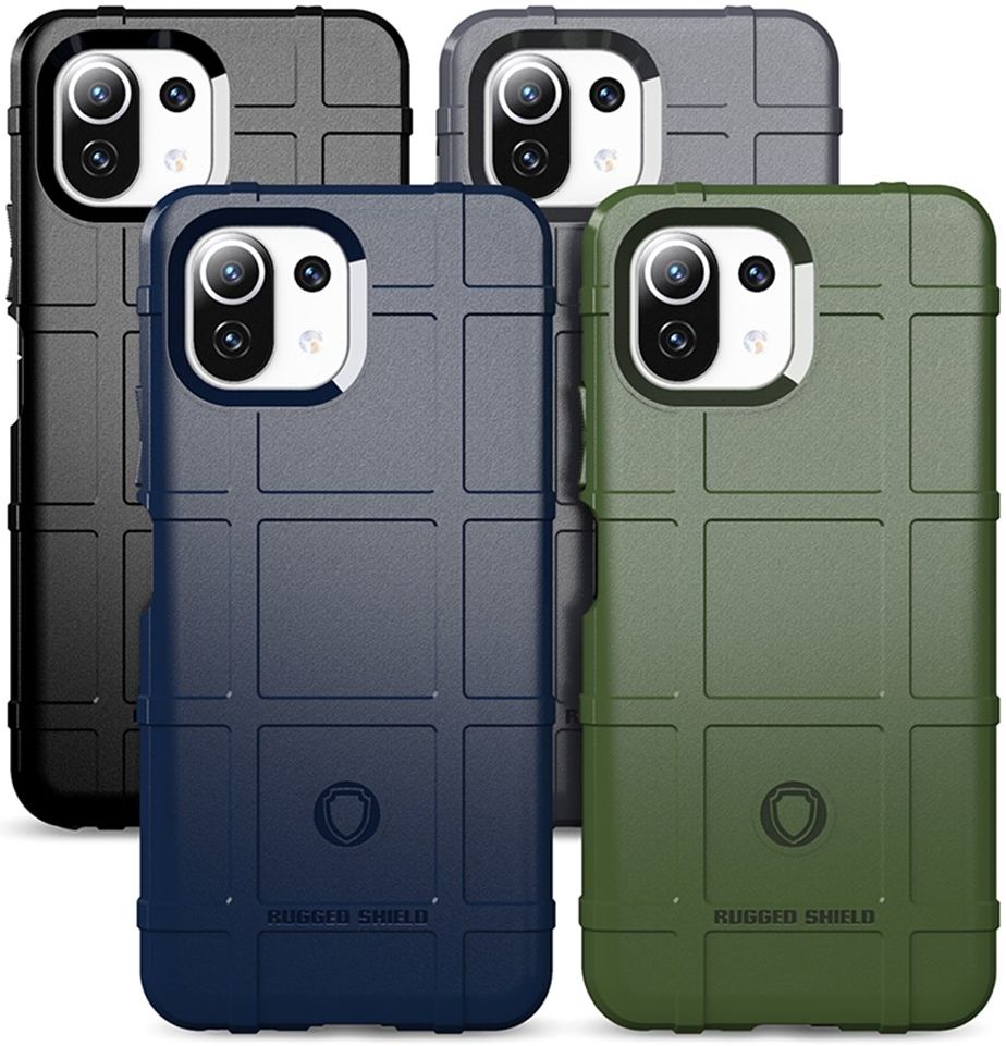 Xiaomi Mi 11 Lite 5G Hoesje Rugged Shield Back Cover Groen afbeelding 3