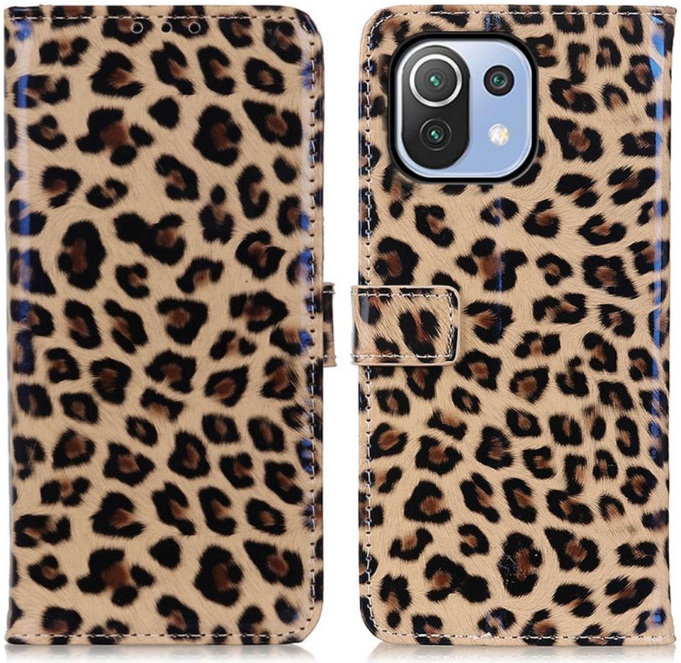 Xiaomi Mi 11 Lite Hoesje Portemonnee Book Case met Luipaard Print afbeelding 7