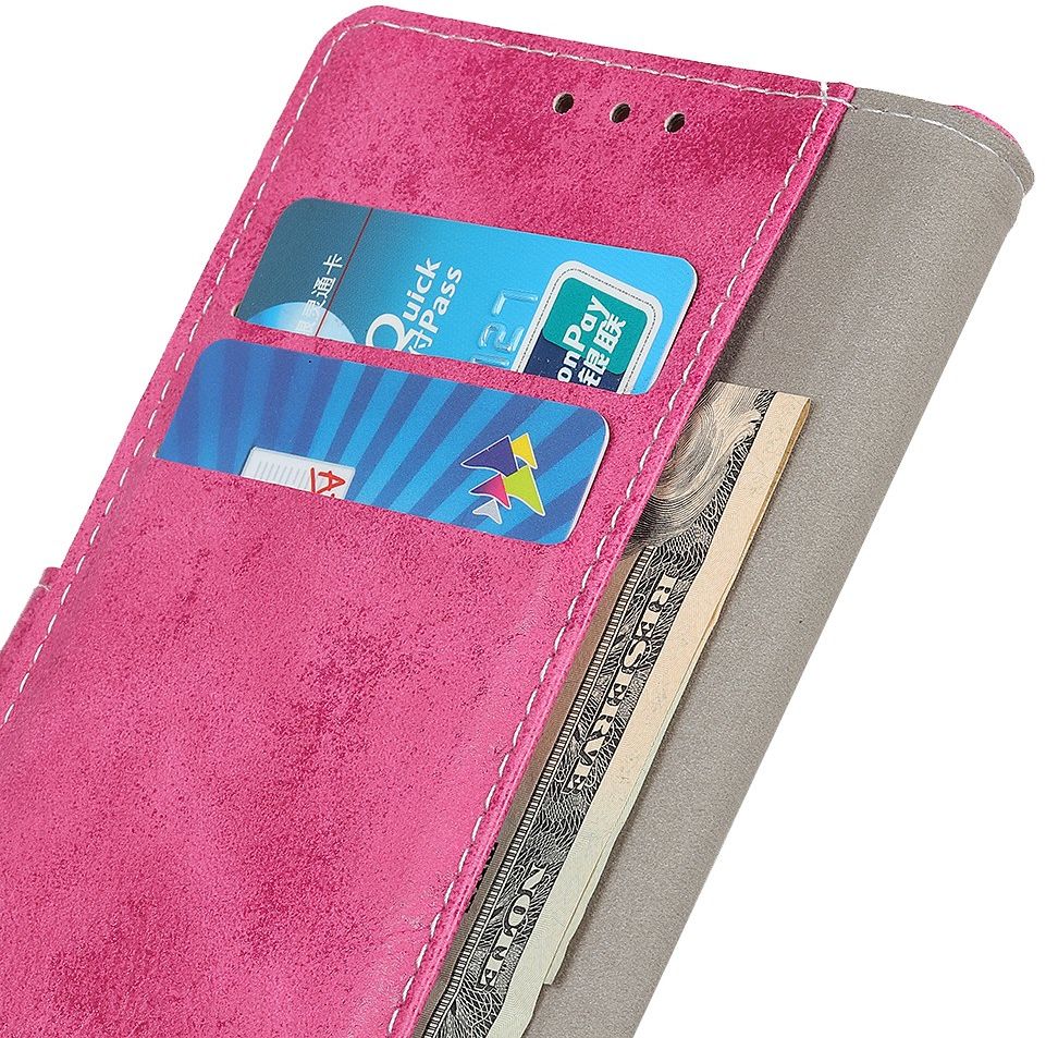 Xiaomi Mi 11 Lite 4G/5G Hoesje Vintage Book Case Wallet Roze afbeelding 4