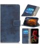 Xiaomi Mi 11 Lite 4G/5G Hoesje Vintage Book Case Wallet Blauw