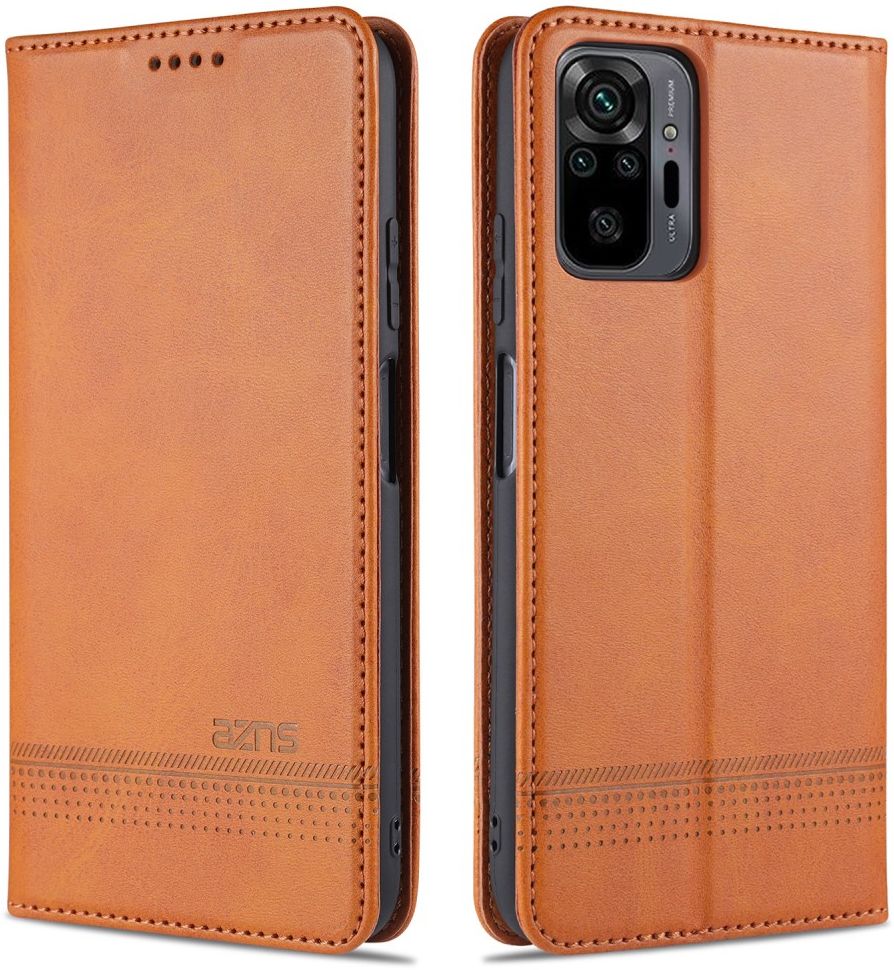 Xiaomi Redmi Note 10 Pro Hoesje Portemonnee Book Case Bruin afbeelding 4
