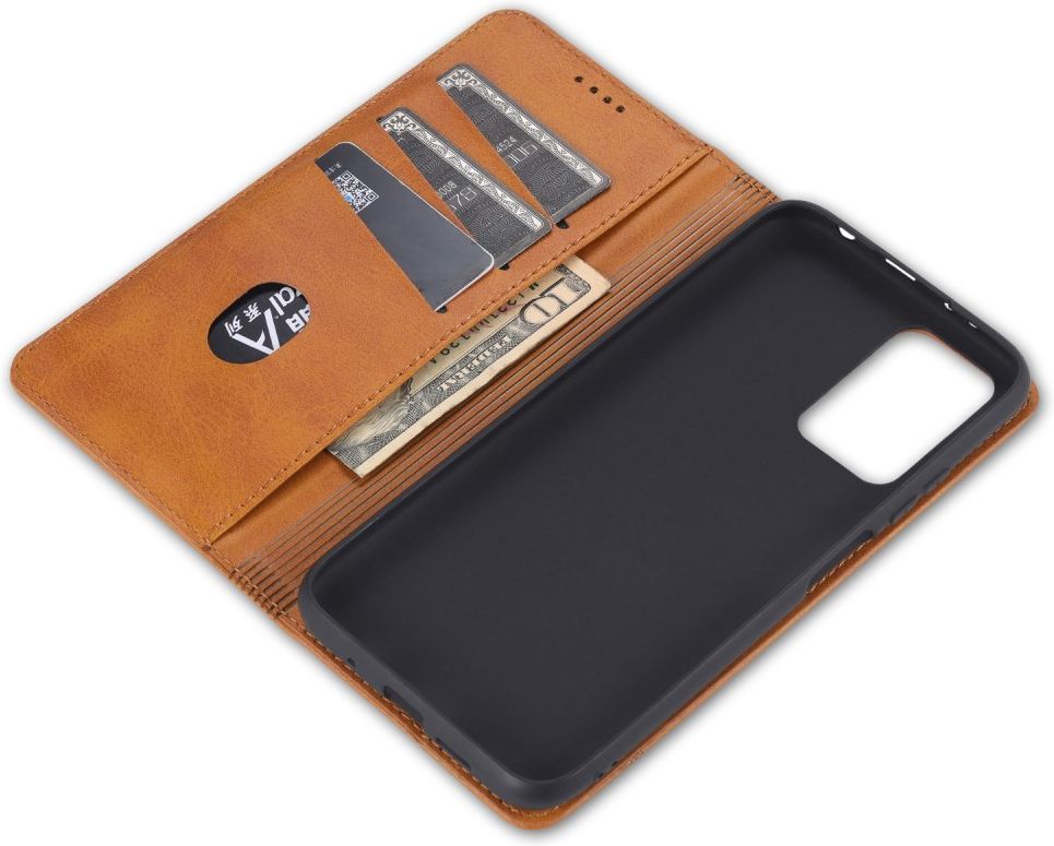 Xiaomi Redmi Note 10 Pro Hoesje Portemonnee Book Case Bruin afbeelding 7