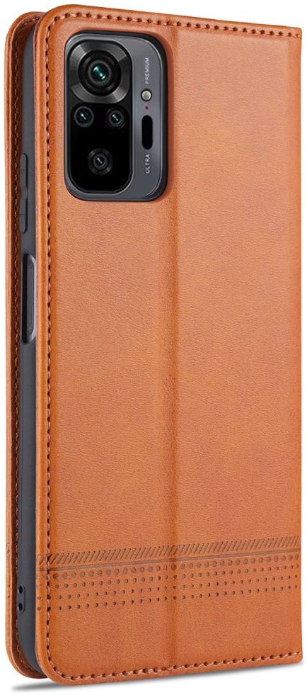 Xiaomi Redmi Note 10 Pro Hoesje Portemonnee Book Case Bruin afbeelding 3