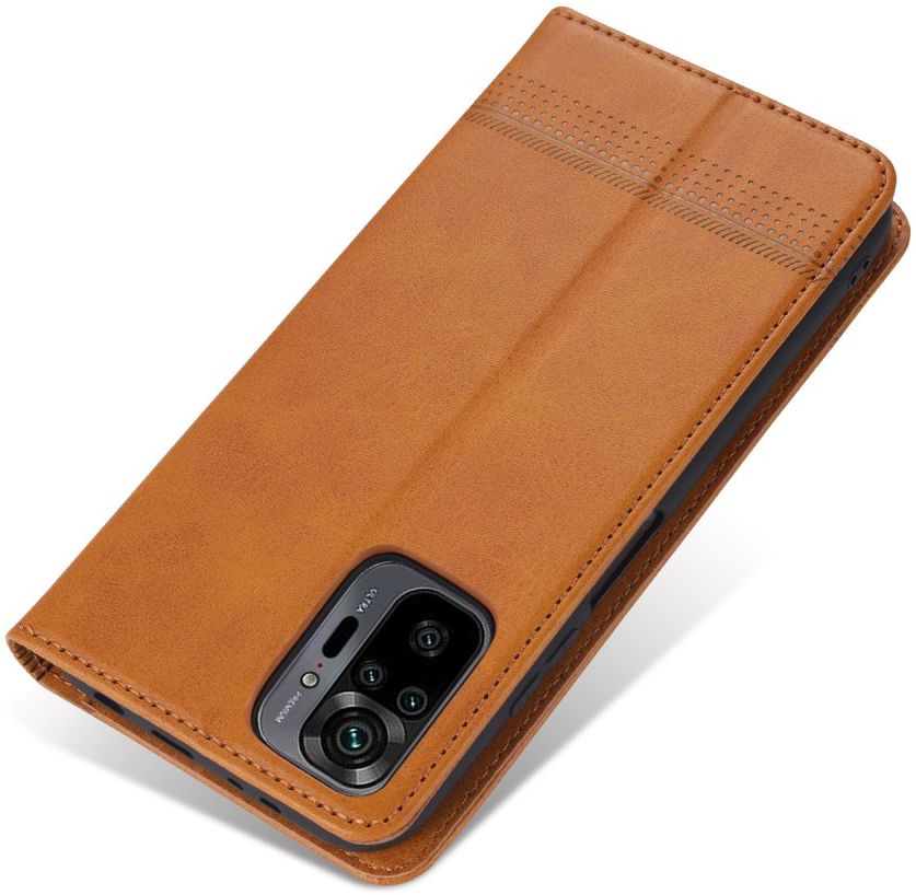 Xiaomi Redmi Note 10 Pro Hoesje Portemonnee Book Case Bruin afbeelding 9