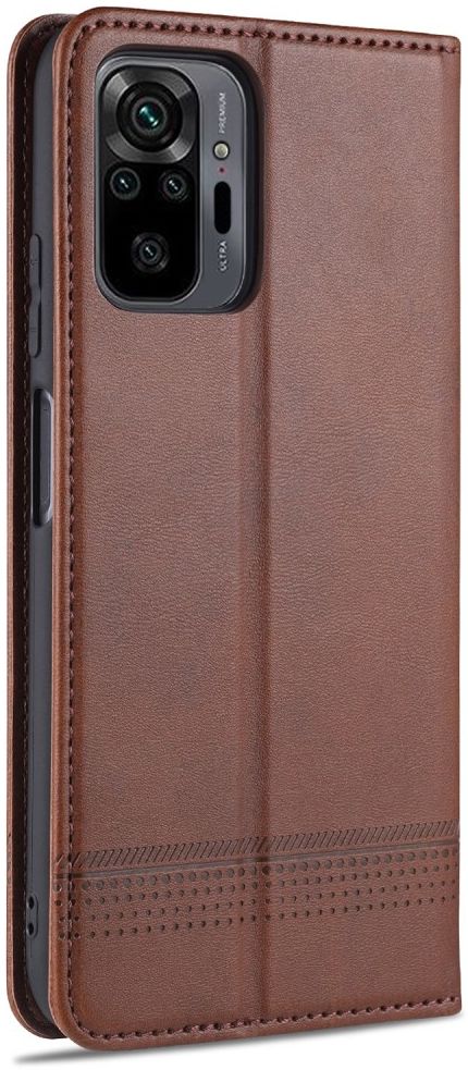 Xiaomi Redmi Note 10 Pro Hoesje Portemonnee Book Case Coffee afbeelding 3
