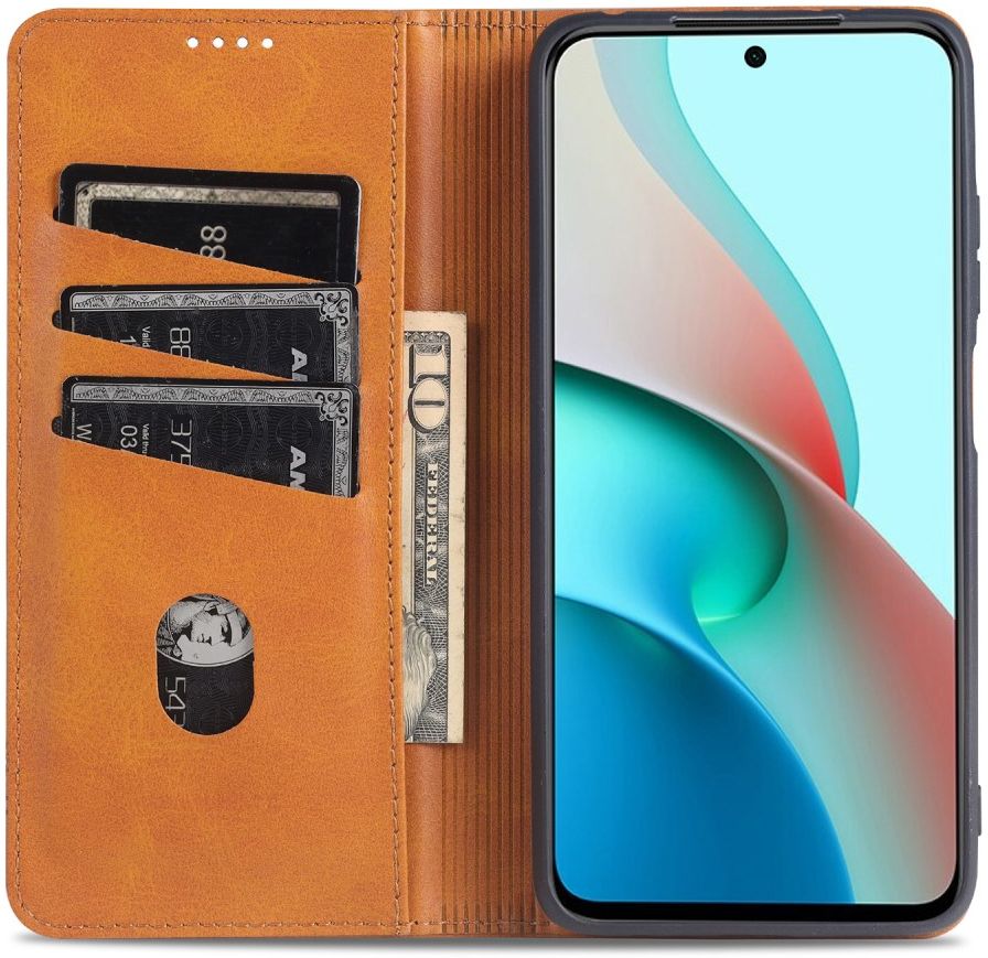 Xiaomi Redmi Note 10 Pro Hoesje Portemonnee Book Case Coffee afbeelding 6