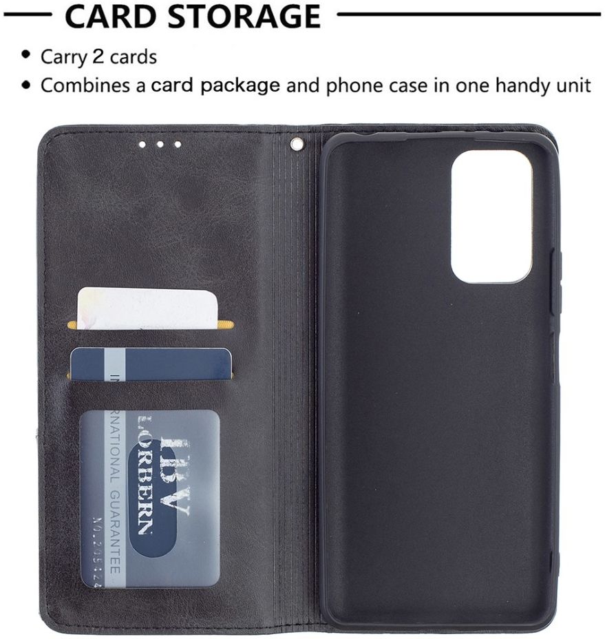 Xiaomi Redmi Note 10 Pro Hoesje Wallet Book Case Geometrie Zwart afbeelding 4