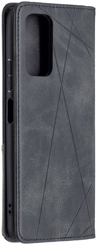 Xiaomi Redmi Note 10 Pro Hoesje Wallet Book Case Geometrie Zwart afbeelding 2