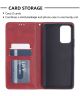 Xiaomi Redmi Note 10 Pro Hoesje Wallet Book Case Geometrie Rood