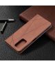 Xiaomi Redmi Note 10 Pro Hoesje Wallet Book Case Geometrie Coffee