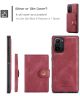 Xiaomi Poco F3 / Mi 11i Hoesje Magnetisch Kaarthouder Back Cover Rood