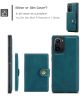 Xiaomi Poco F3 / Mi 11i Hoesje Magnetisch Kaarthouder Back Cover Groen