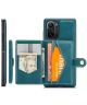 Xiaomi Poco F3 / Mi 11i Hoesje Magnetisch Kaarthouder Back Cover Groen