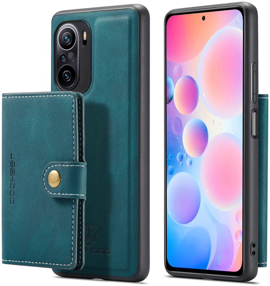 Xiaomi Poco F3 / Mi 11i Hoesje Magnetisch Kaarthouder Back Cover Groen afbeelding 13