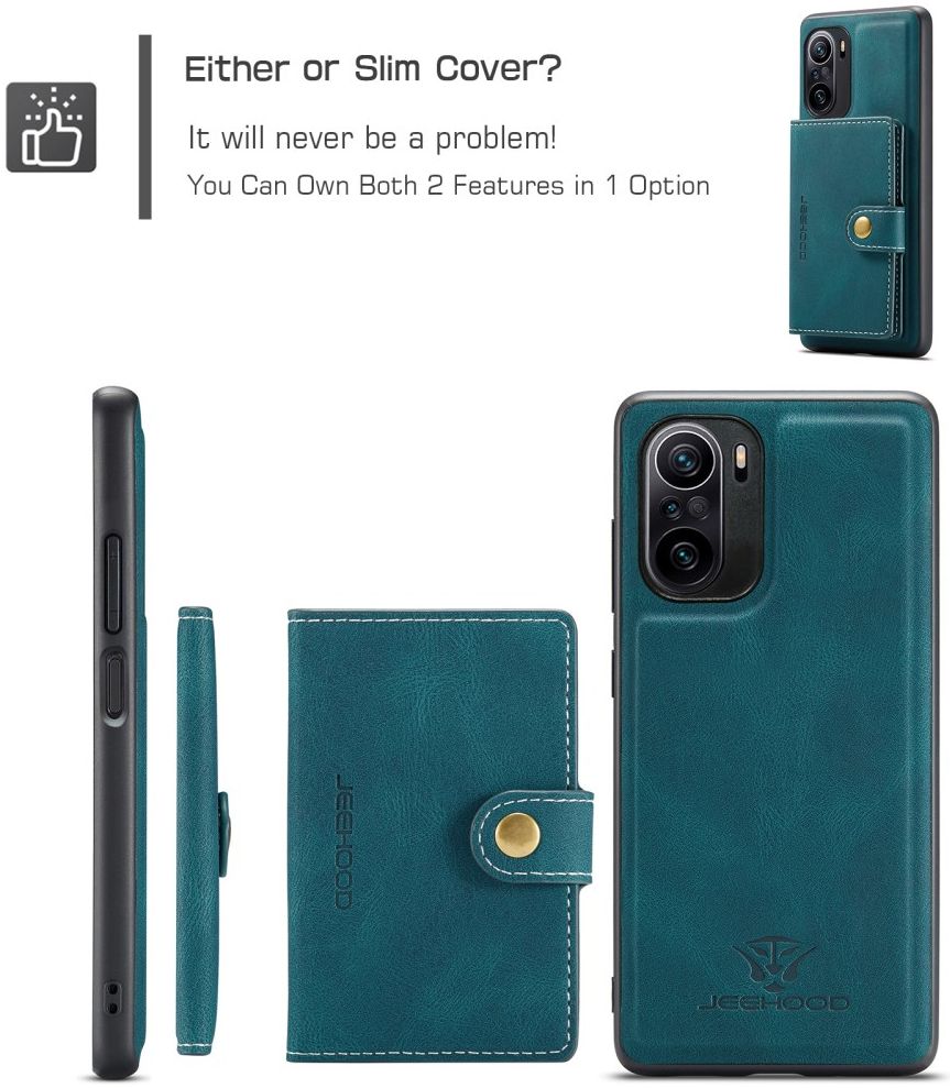 Xiaomi Poco F3 / Mi 11i Hoesje Magnetisch Kaarthouder Back Cover Groen afbeelding 9