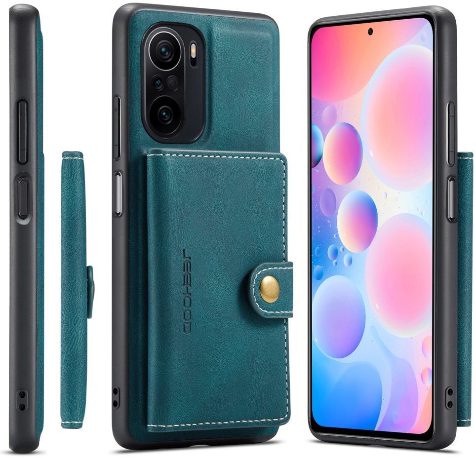 Xiaomi Poco F3 / Mi 11i Hoesje Magnetisch Kaarthouder Back Cover Groen afbeelding 14