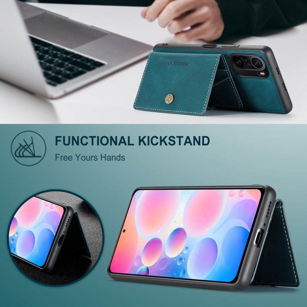 Xiaomi Poco F3 / Mi 11i Hoesje Magnetisch Kaarthouder Back Cover Groen afbeelding 8
