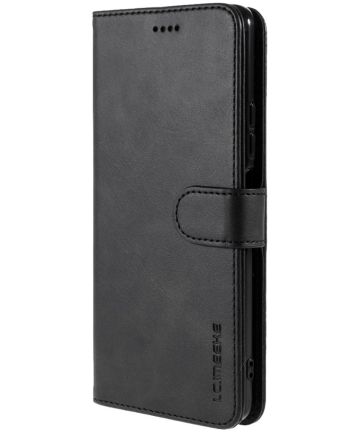 LC.IMEEKE Xiaomi Redmi Note 10 Pro Hoesje Wallet Book Case Zwart Hoesjes