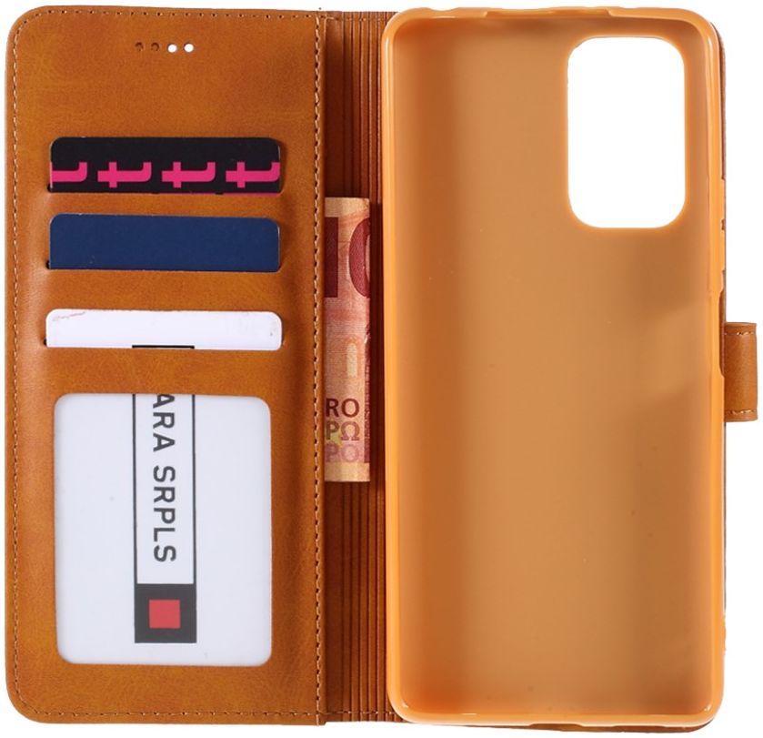 LC.IMEEKE Xiaomi Redmi Note 10 Pro Hoesje Wallet Book Case Bruin afbeelding 3