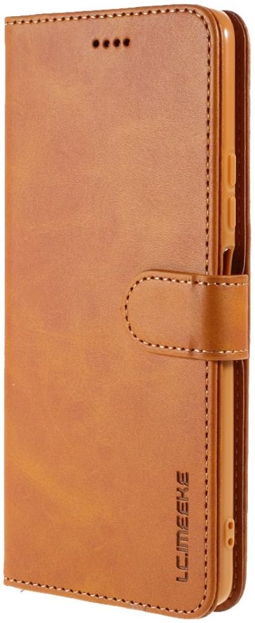LC.IMEEKE Xiaomi Redmi Note 10 Pro Hoesje Wallet Book Case Bruin afbeelding 1