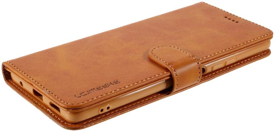 LC.IMEEKE Xiaomi Redmi Note 10 Pro Hoesje Wallet Book Case Bruin afbeelding 5