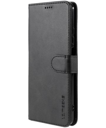 LC.IMEEKE Xiaomi Redmi Note 10 / 10S Hoesje Wallet Book Case Zwart Hoesjes