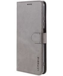 LC.IMEEKE Xiaomi Redmi Note 10 / 10S Hoesje Wallet Book Case Grijs
