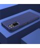 Xiaomi Redmi Note 10 Pro Hoesje Twill Slim Textuur Back Cover Blauw
