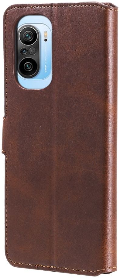 Xiaomi Poco F3 / Mi 11i Hoesje Portemonnee Book Case Kunstleer Bruin afbeelding 2
