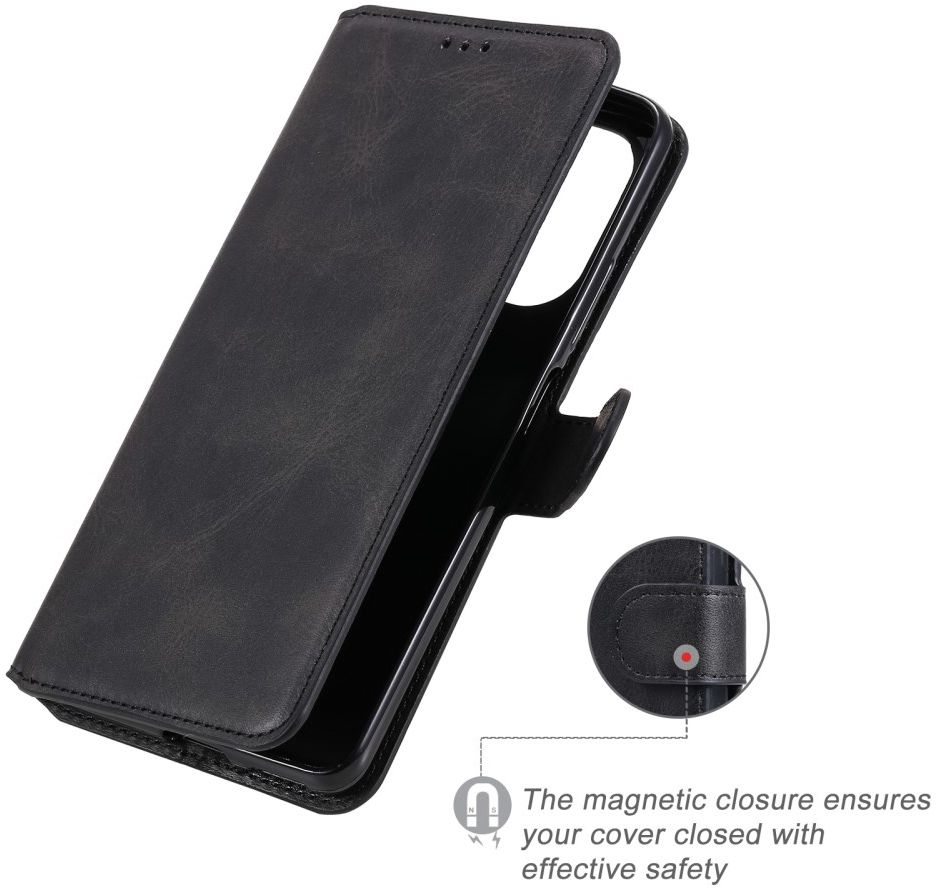 Xiaomi Poco F3 / Mi 11i Hoesje Portemonnee Book Case Kunstleer Zwart afbeelding 6