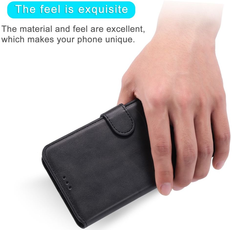 Xiaomi Poco F3 / Mi 11i Hoesje Portemonnee Book Case Kunstleer Zwart afbeelding 5