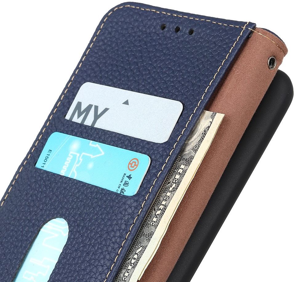 KHAZNEH Xiaomi Mi 11 Lite 4G/5G (NE) Hoesje Wallet Echt Leer Blauw afbeelding 4