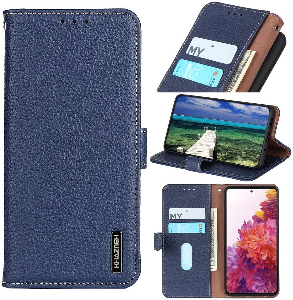 KHAZNEH Xiaomi Mi 11 Lite 4G/5G (NE) Hoesje Wallet Echt Leer Blauw afbeelding 9