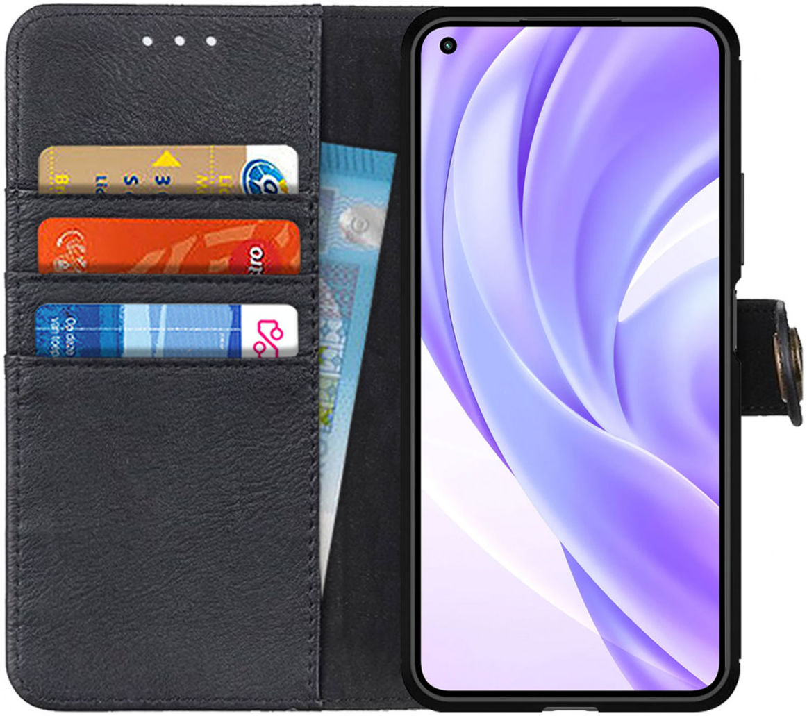 KHAZNEH Xiaomi Mi 11 Lite 4G/5G (NE) Hoesje Wallet Book Case Zwart afbeelding 1