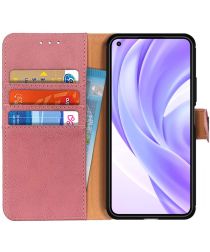 KHAZNEH Xiaomi Mi 11 Lite 4G/5G (NE) Hoesje Wallet Book Case Roze