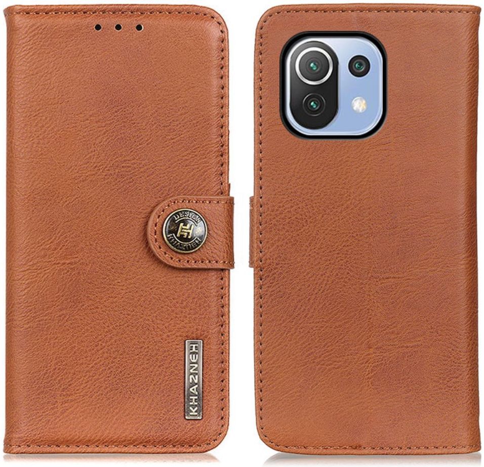 KHAZNEH Xiaomi Mi 11 Lite 4G/5G (NE) Hoesje Wallet Book Case Bruin afbeelding 3