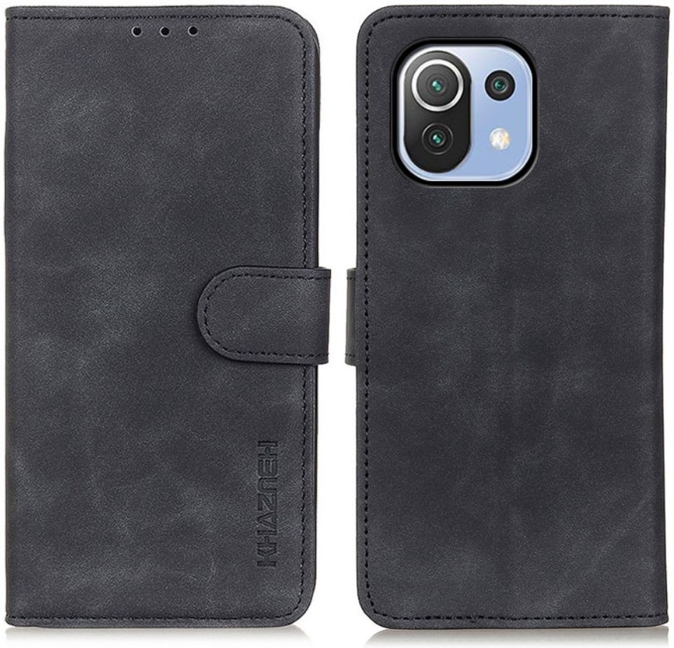KHAZNEH Xiaomi Mi 11 Lite 4G/5G (NE) Hoesje Retro Portemonnee Zwart afbeelding 5